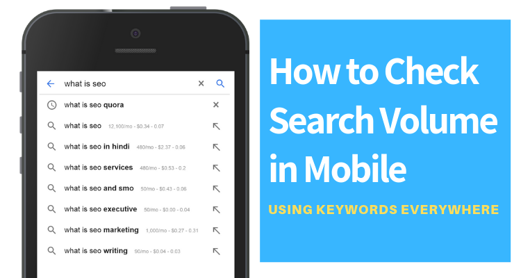 How To Do Keyword Research In Mobile Using Keywords Everywhere